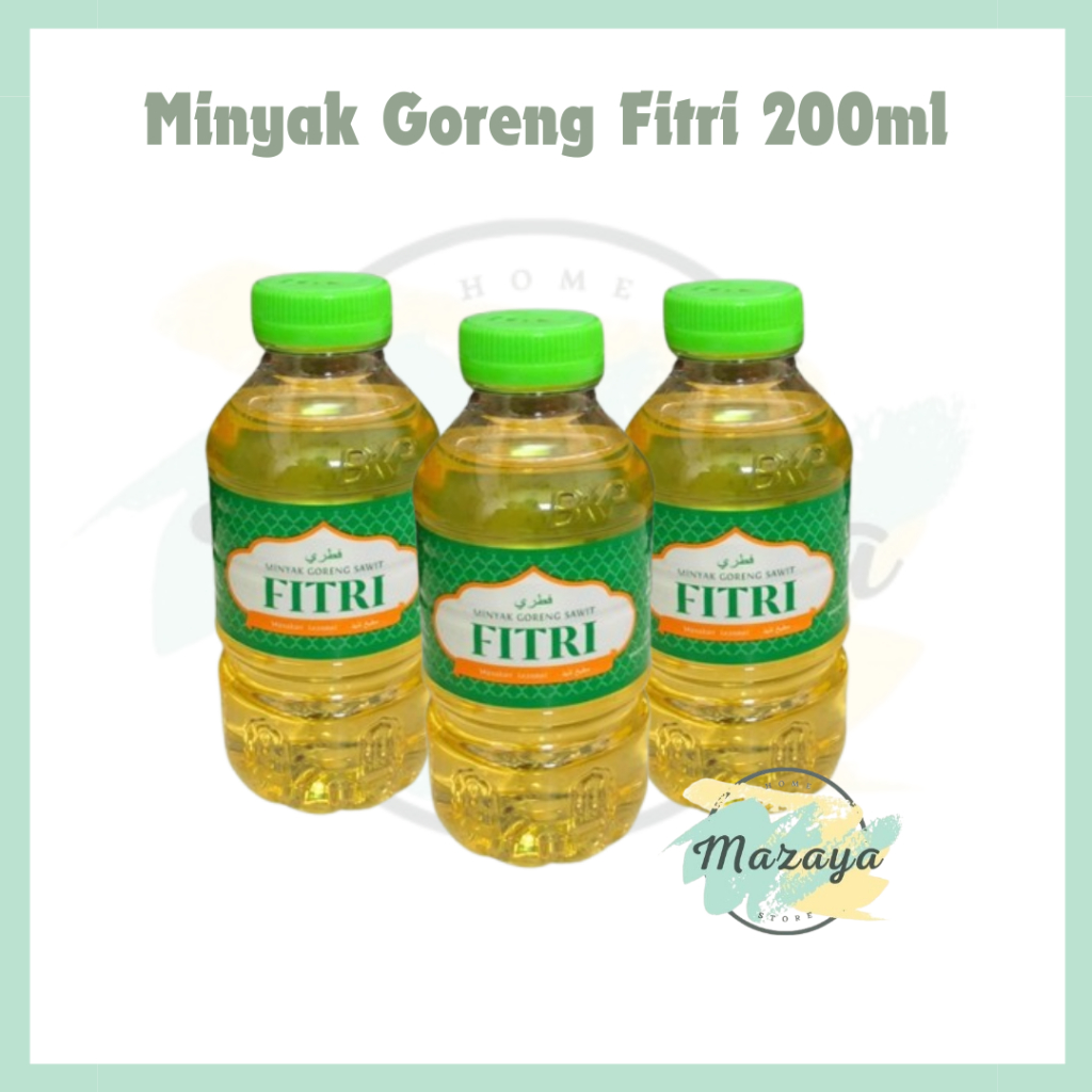 

MINYAK GORENG FITRI KEMASAN BOTOL MINI 200ML - MAZAYA HOMESTORE