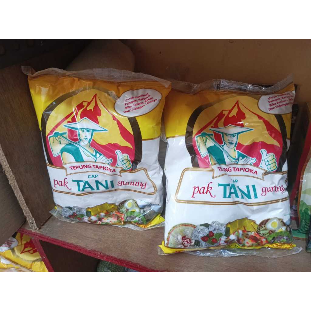 

TEPUNG TAPIOKA CAP PAK TANI GUNUNG 500 GRAM