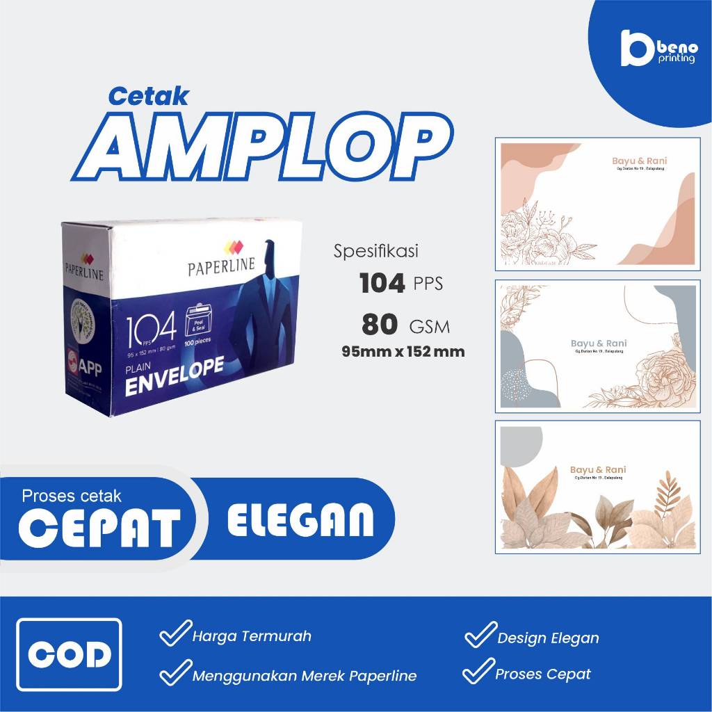 

AMPLOP KONDANGAN ELEGAN TERMURAH/ENVELOPE PREMIUM