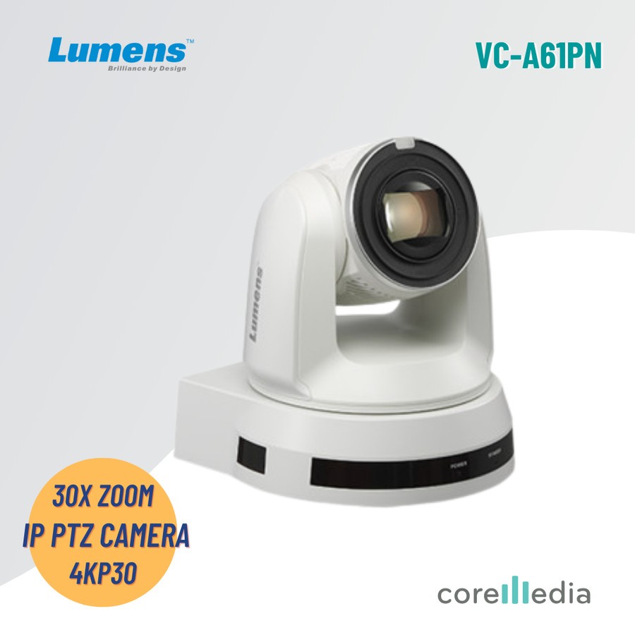 Lumens VC-A61PN 4K NDI|HX PTZ Video Camera with 30x Optical Zoom