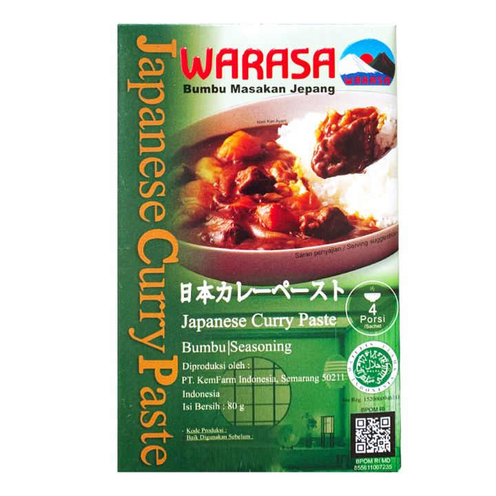 

Warasa Japanese Curry Paste 80 Gram | Bumbu Masak Jepang