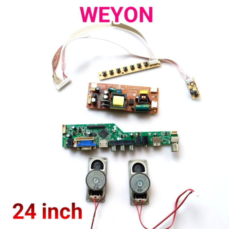 MAINBOARD REGULATOR TOMBOL SENSOR TV LED WEYON 24 INCH