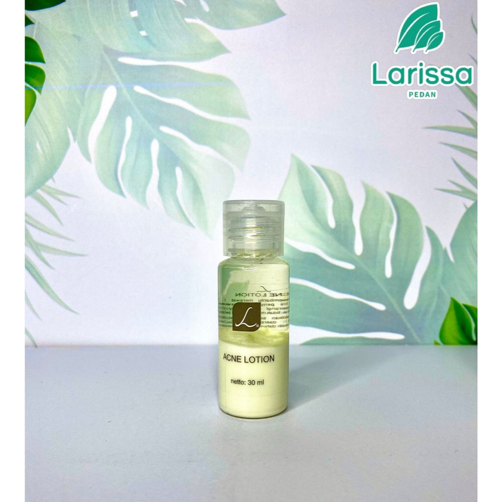 Larissa  Acne Lotion & Treatment Lotion Jerawat Larissa (Obat Jerawat Meradang) Kempeskan Jerawat De