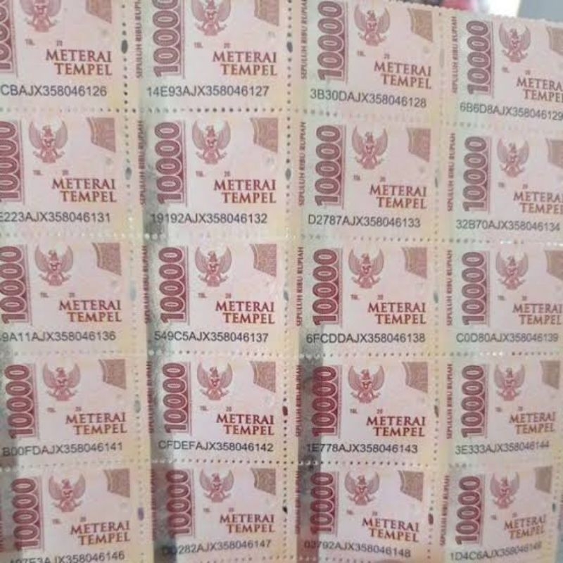 

Materai 10000