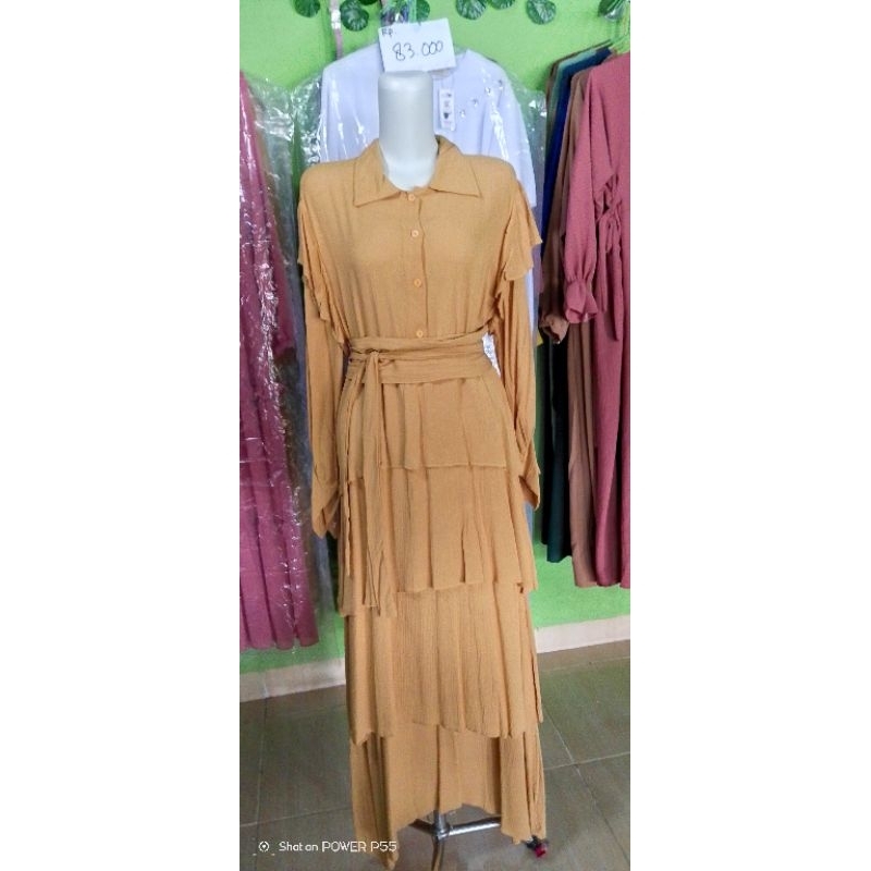 gamis mustard