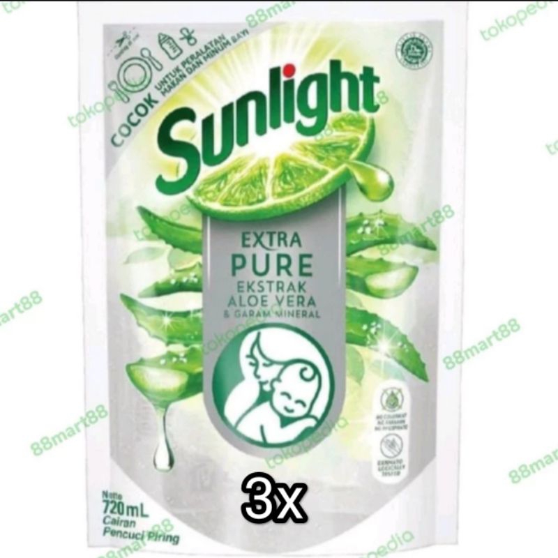 READY SUNLIGHT PURE ALOE VERA 720ML X 3PCS