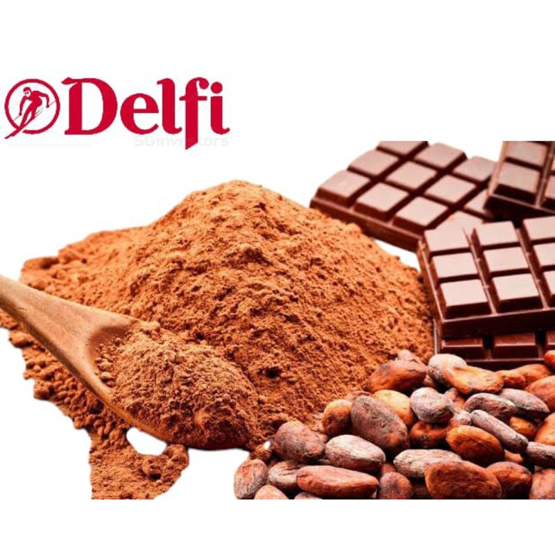 

Coklat Bubuk Delfi Murni Adonan Bahan Kue Kemasan 250 Gram 500 Gram dan 1 Kg Cocoa Powder Delfi