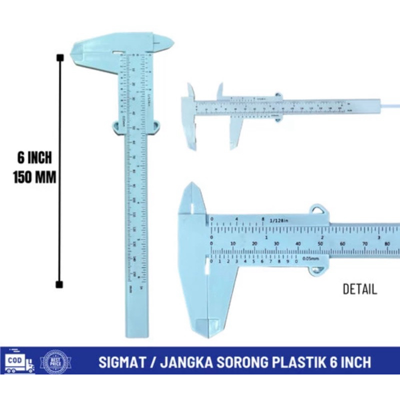 

Sigmat Plastik 6 Inch - Jangka Sorong Skekmat