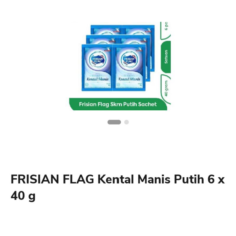 

FRISIAN FLAG Kental Manis Putih 6 x 40 g