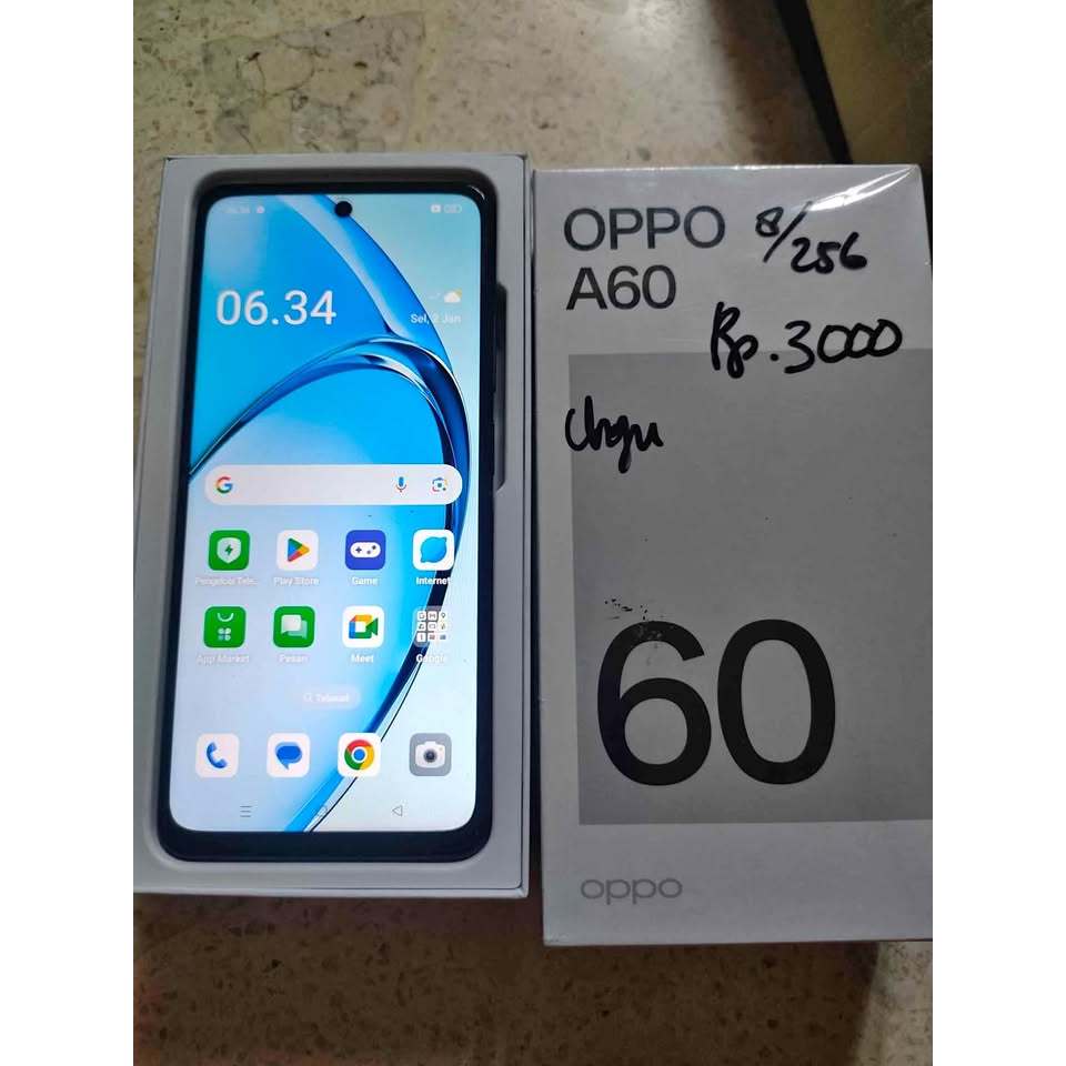 Oppo A60 NFC 8GB/128GB 8GB/256GB HD+ 6,67'' inc - SECOND FULLSET ORIGINAL ISTIMEWA