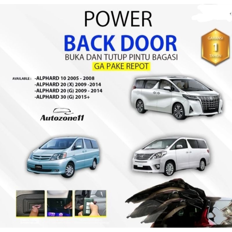 power back door pintu bagasi otomatis toyota Alphard