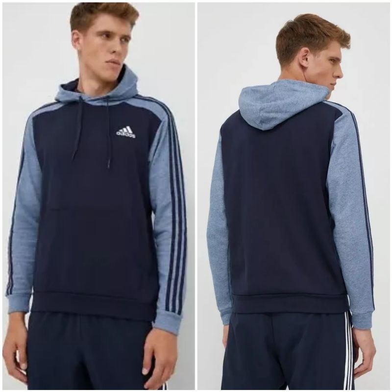 ADIDAS MEN ESSENTIALS MELANGE FRENCH TERRY HOODIE HL1974 ORIGINAL