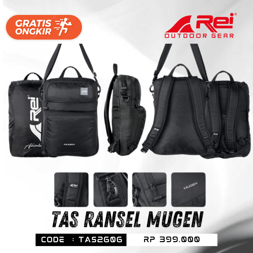 Tas Ransel Multifungsi Arei Outdoorgear - Tas Ransel Mugen Arei Outdoorgear