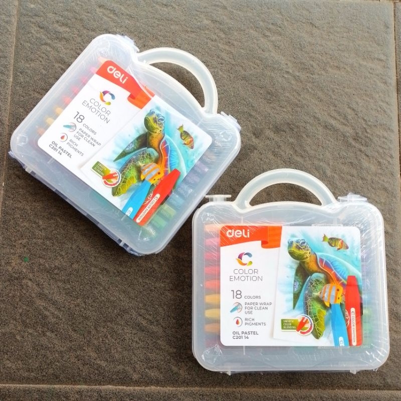 

Crayon Oil Pastel Deli EC-20114 18 Warna ( Set ) [ Original ]