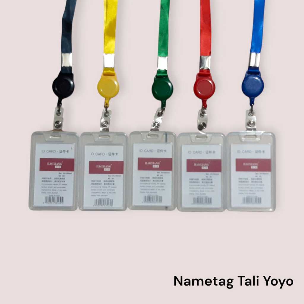 

Tali Lanyard Id Card Name Tag Yoyo Set Id Card Holder Plastik