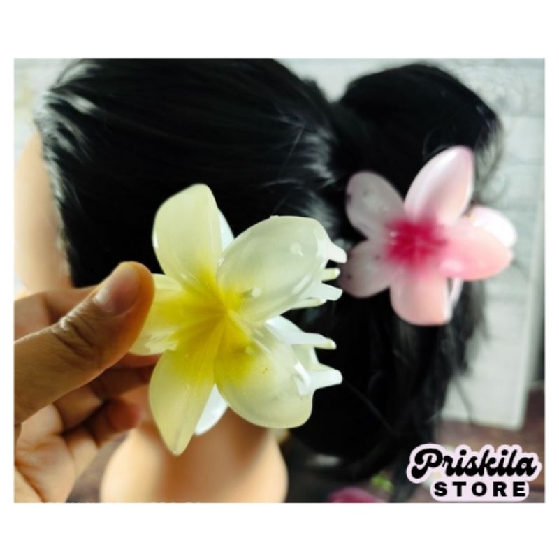 Jepit Rambut Bunga Kamboja Jepit Bunga Korea Kep Aksesoris Rambut