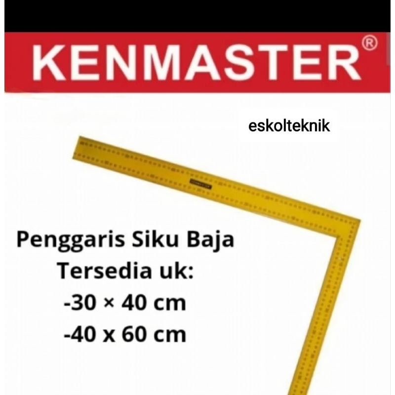 

Penggaris Siku Baja 30x40cm,40x60cm KENMASTER 100% ORIGINAL