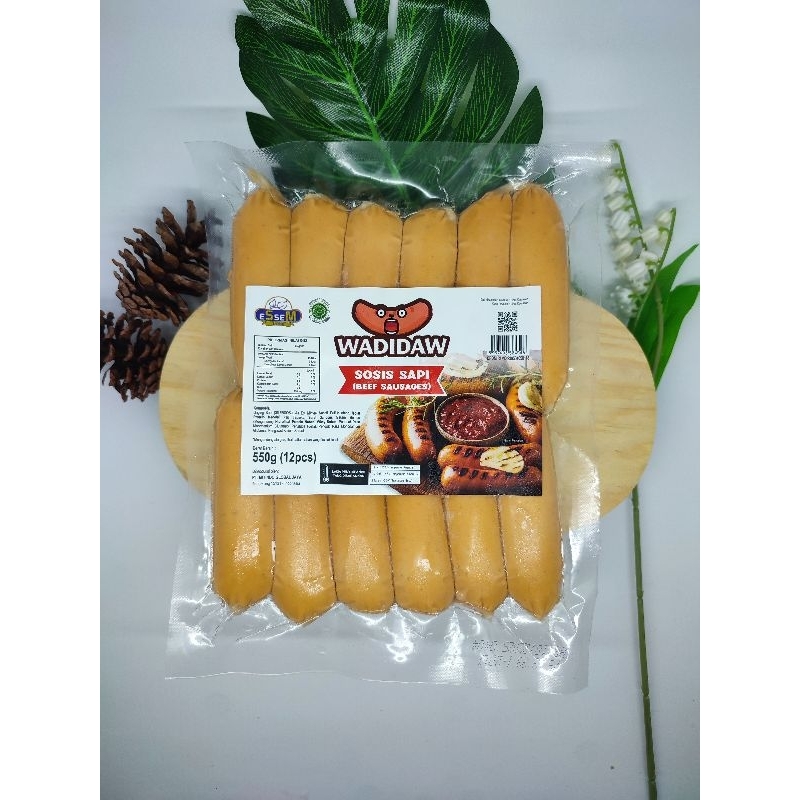 

sosis wadidaw/sosis sapi/sosis bakar/sosis BBQ/enak/isi 12/550gr