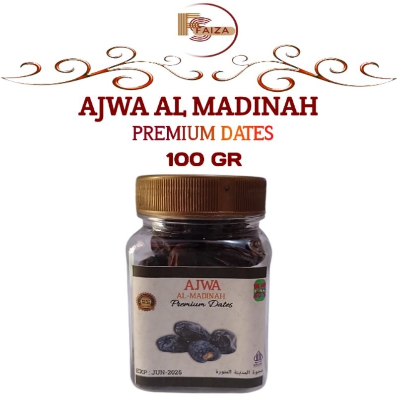 

Kurma Ajwa Al Madina 100gr Kurma Nabi Premium Kemasan Toples Mini