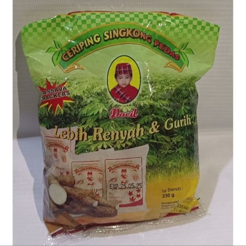 

Dacil Singkong Lebih Rennyah & Gurih Ceriping Singkong Pedas