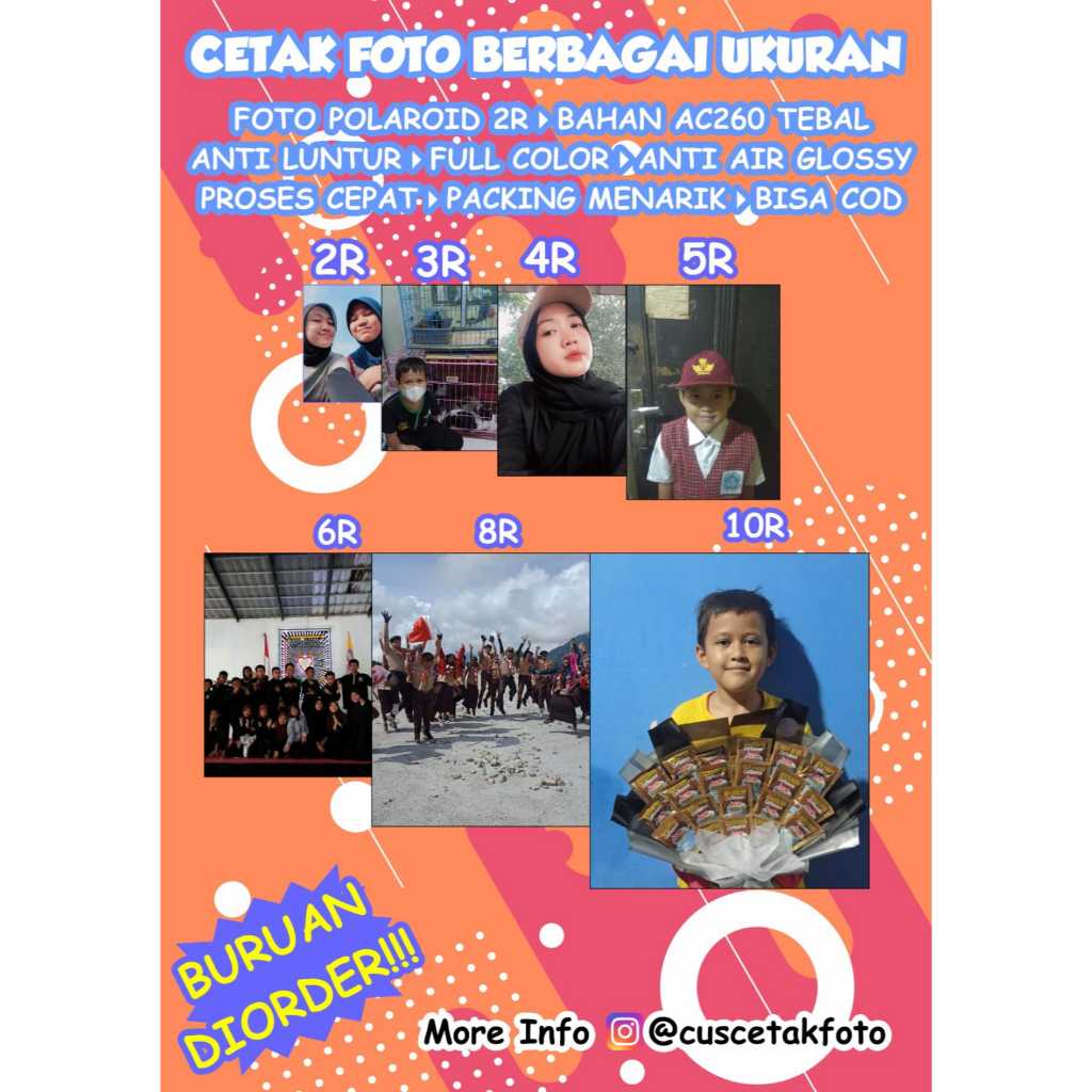 

CETAK FOTO POLAROID CUSTOM PAKET 50 FOTO - 300 FOTO BANYAK BONUS