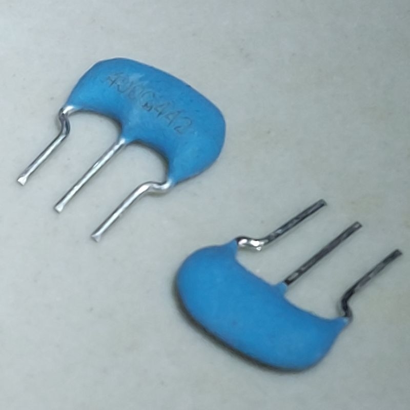2 Buah 2Pcs 4MHz 4.00MG CF Biru 3Pin Kaki 3 Pin Crystal Oscillator Filter 4.000 Hz Blue 4 MHz 4000 M