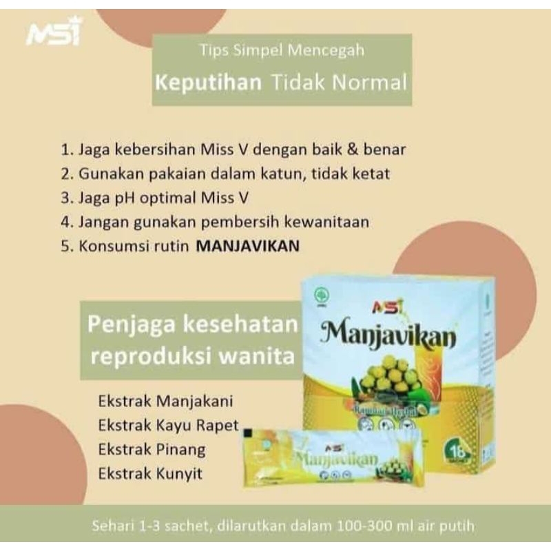 COD Manjavikan original ECER MSI BPOM