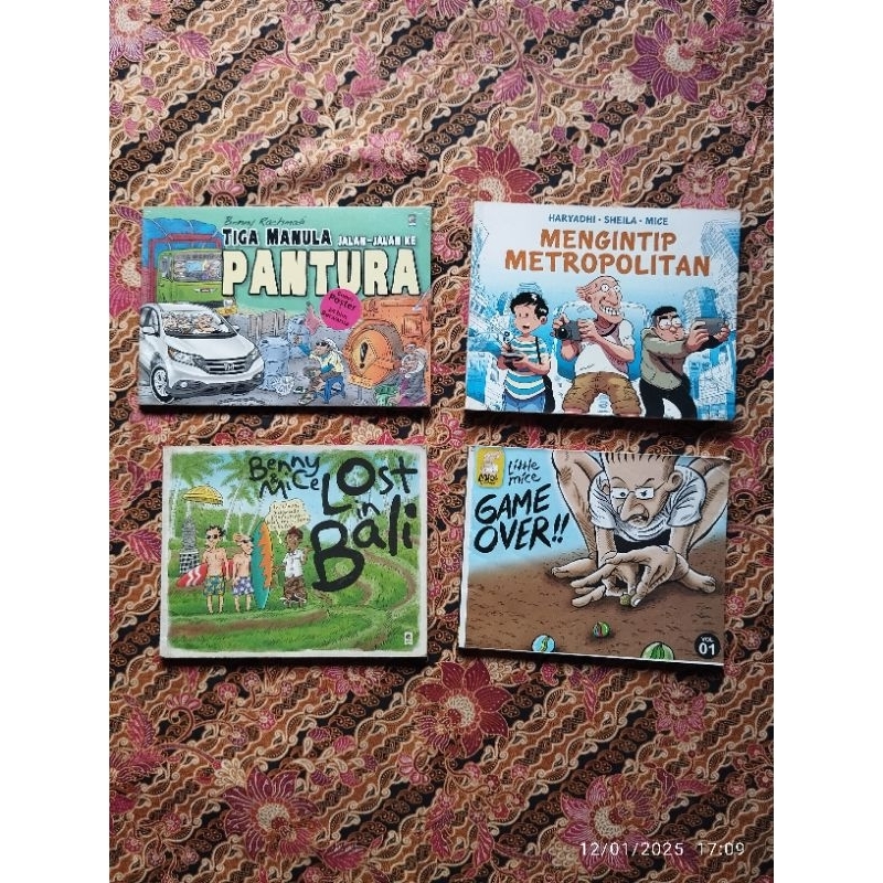 Variasi Komik - Kartun; TIGA MANULA Jalan² ke PANTURA, MENGINTIP METROPOLITAN, Benny & Mice LOst in 