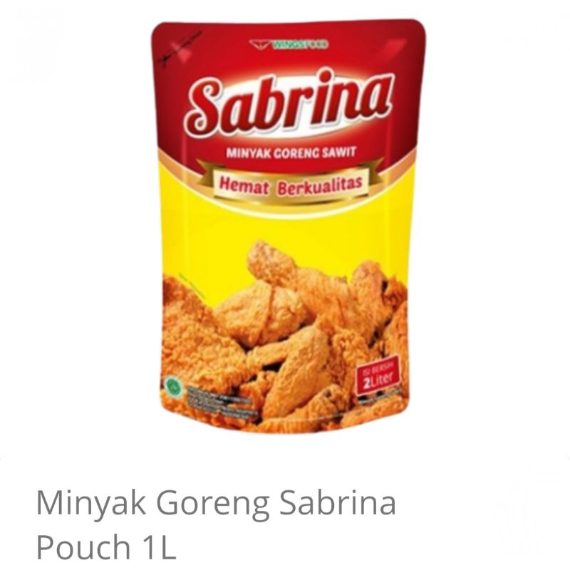 

Sabrina Minyak Goreng Sawit Hemat Berkualitas Pouch 1L