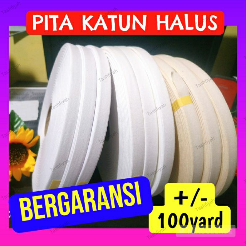 

Pita Label Katun Halus +/- 100 Yard