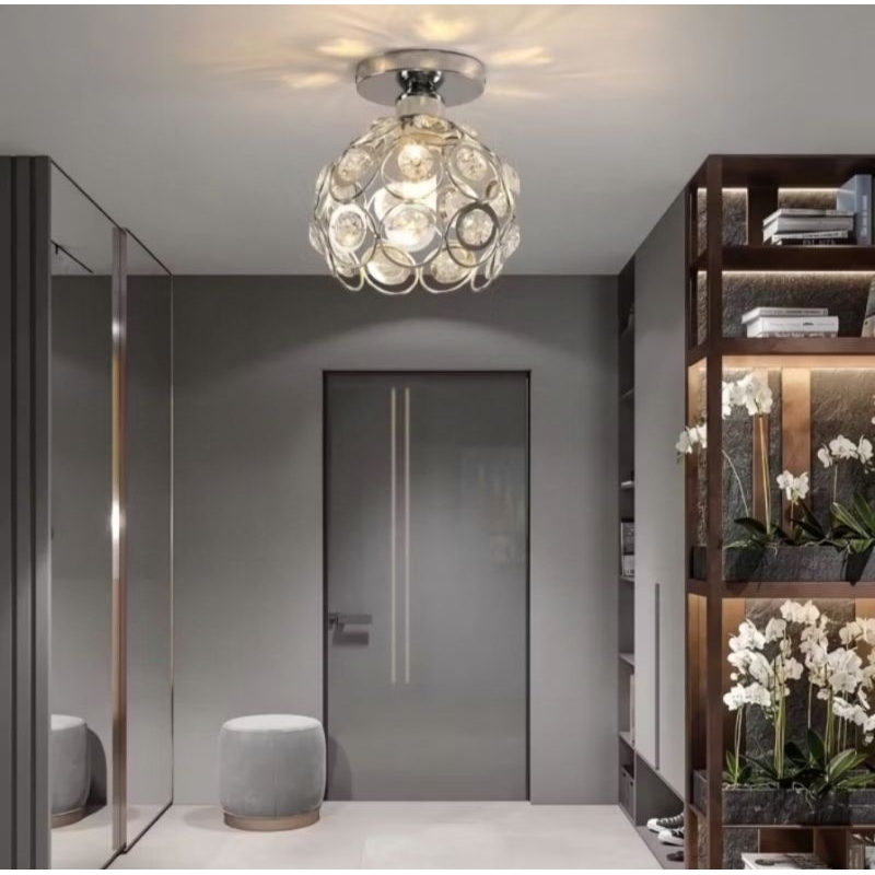 Lampu Plafon Kristal Minimalis LAMPU HIAS PLAFON