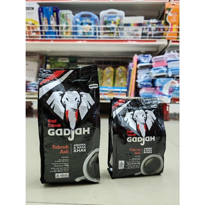 

Kopi tubruk gajah 60 - 138g