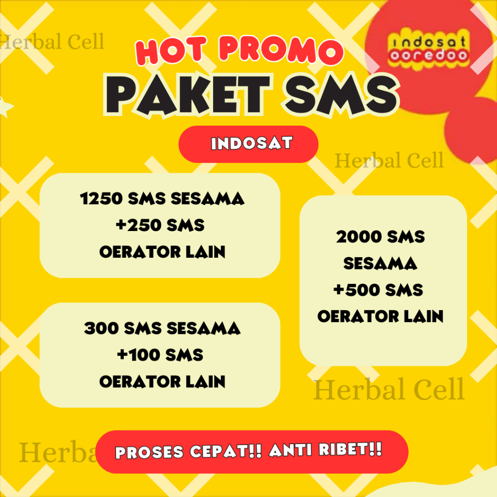 PROMO PAKET SMS INDOSAT