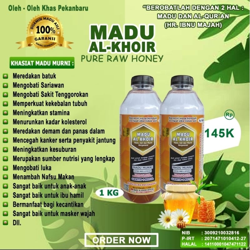 

MADU ALKHOIR 1KG ASLI MURNI BERGARANSI