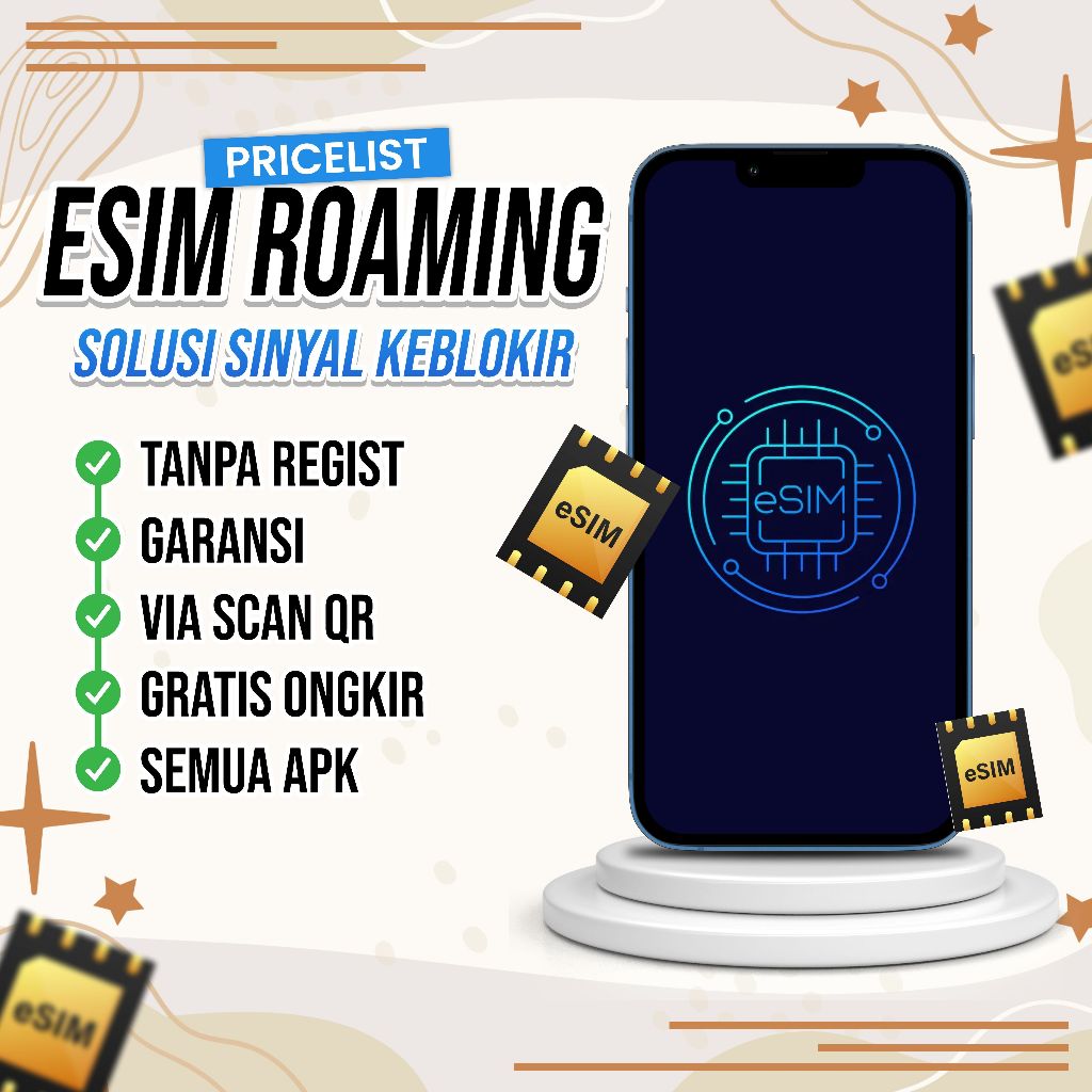ESIM ROAMING SOLUSI SINYAL HILANG