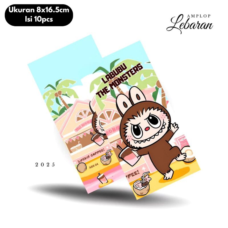 

Amlop Lebaran Labuk-Bek-Bebok-Kaos 8x16.5cm Isi 10pcs