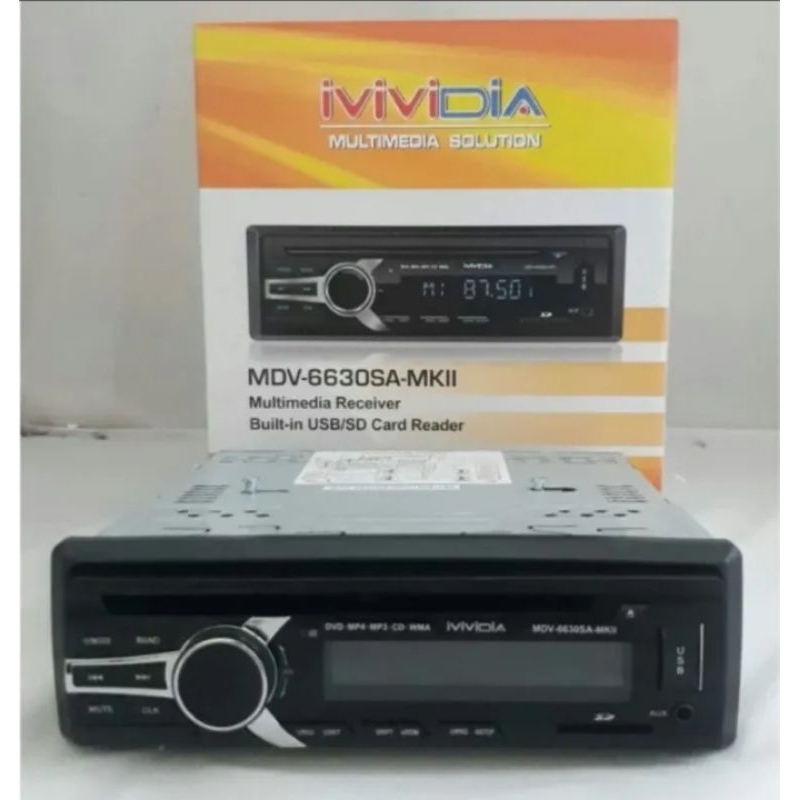 tape head unit single din dvd usb aux original MVIDIA