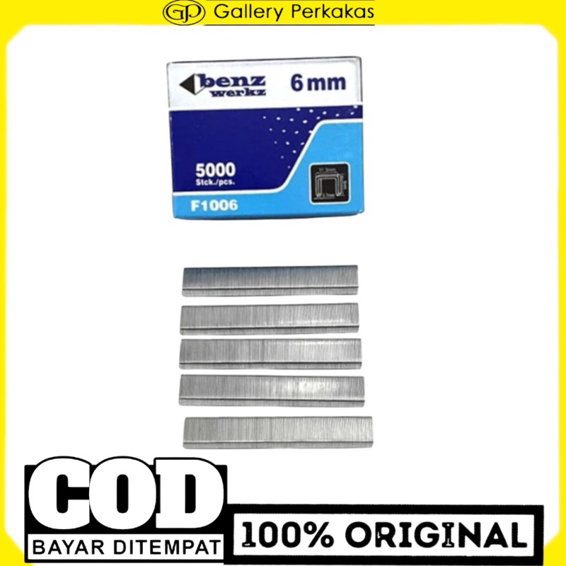 

Benz isi staples tembak 1006F 6mm 5000 pcs steples tembak angin