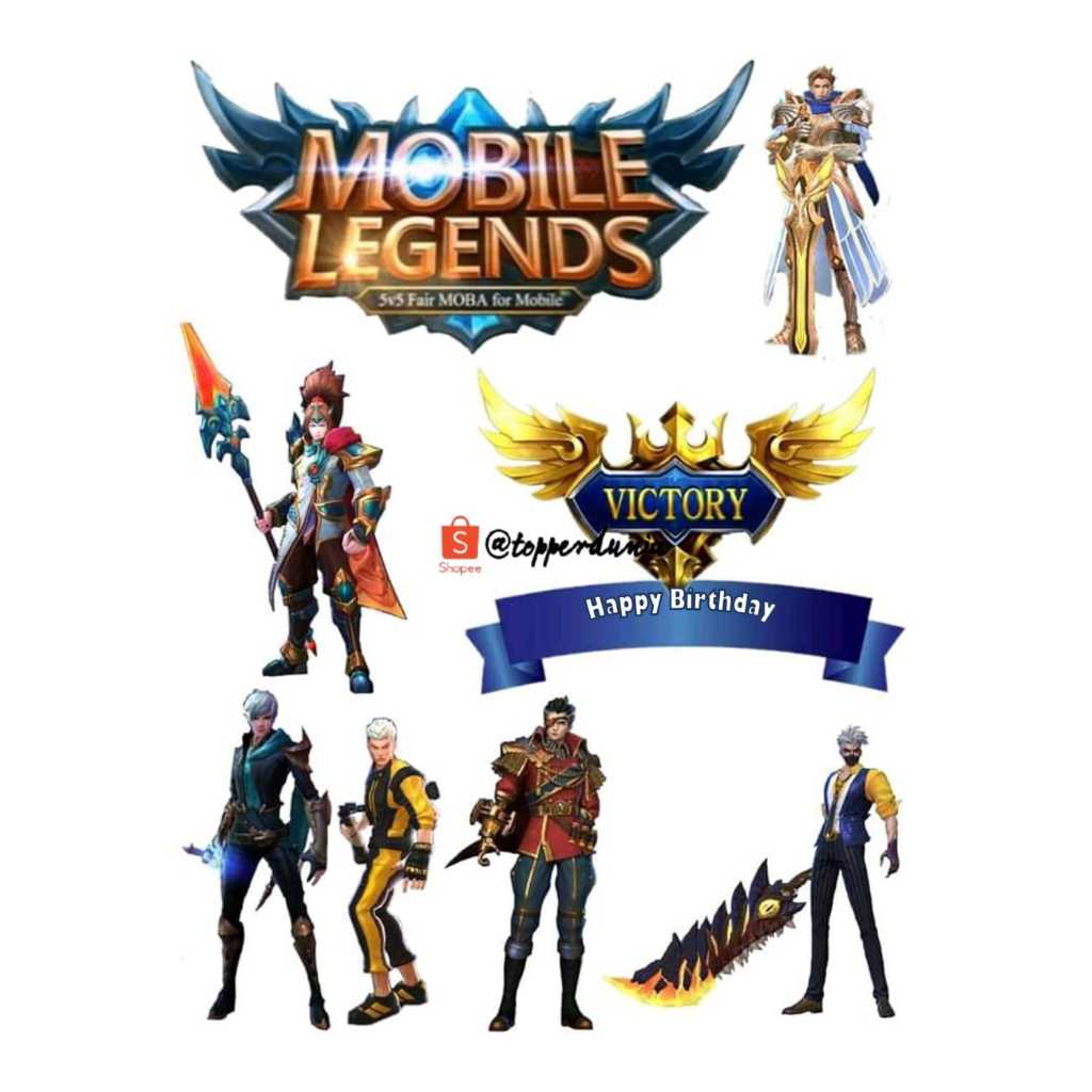 Vol.1|Topper Cake MOBILE LEGENDS Game Murah!!