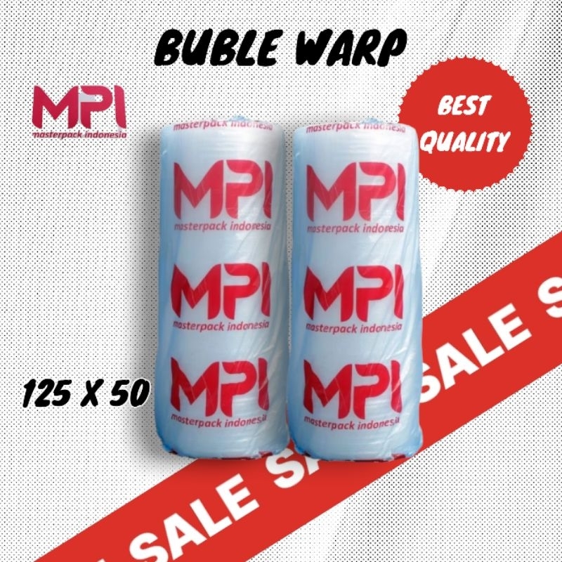 

Bubble Warp MPI 2.3 Kg | Hitam Putih | 1 Roll