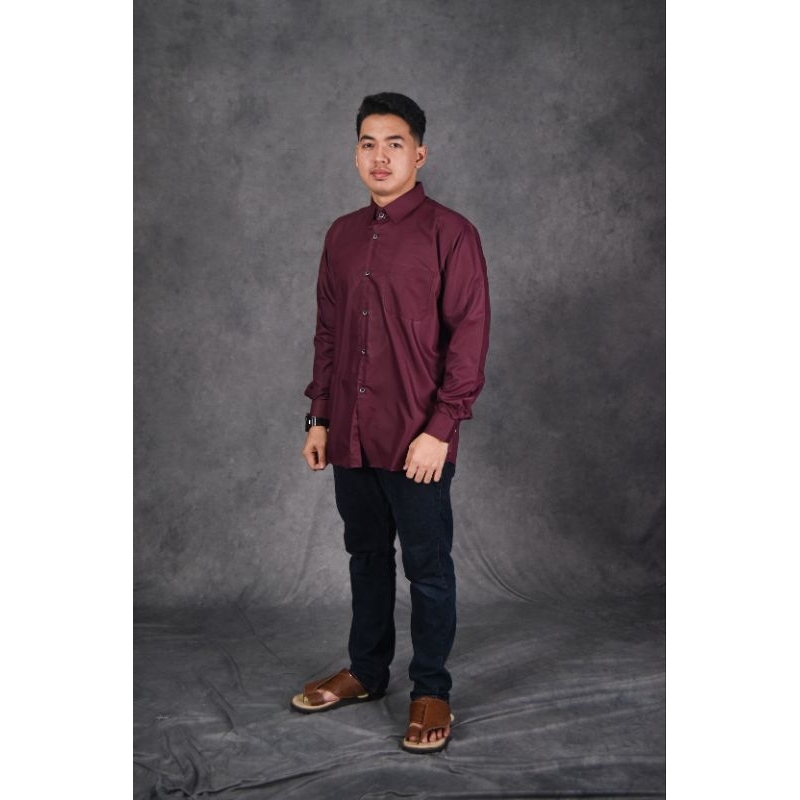 Bsa Store | Baju Takwa Kemeja Alfa Reyhan Lengan Panjang Terbaru Polos Warna