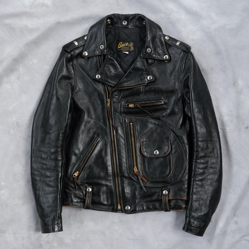 Buco J-24 Real McCoy Motorcycle Horsehide Leather Jacket