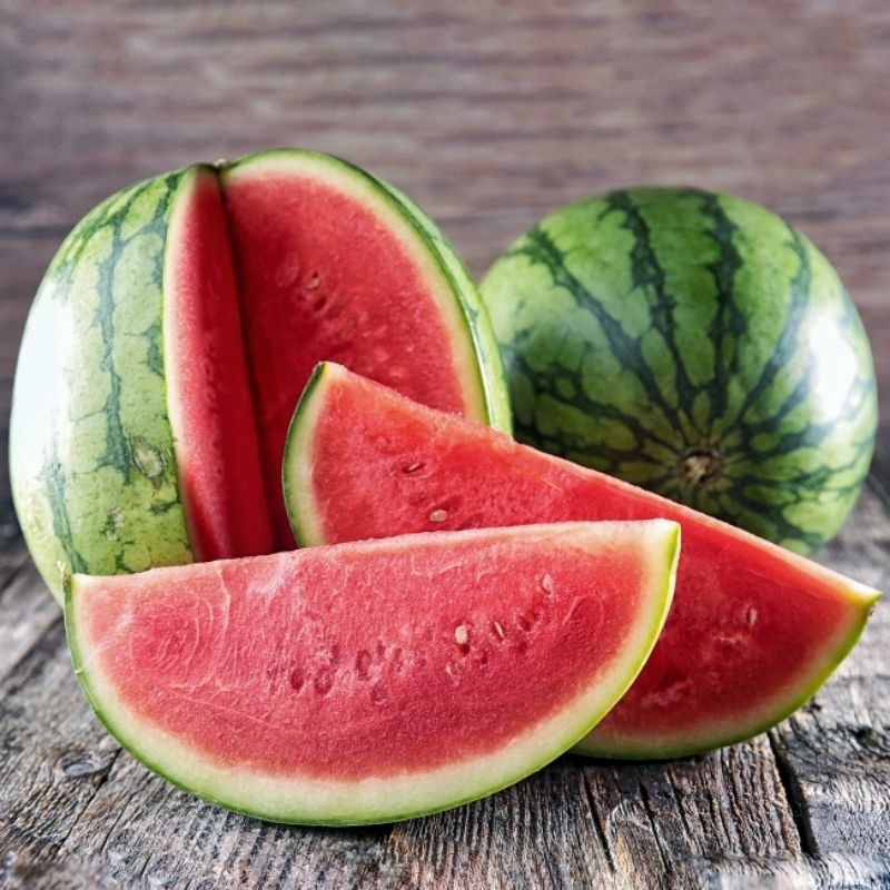 3 Biji Benih Semangka Merah Bibit Buah Unggul