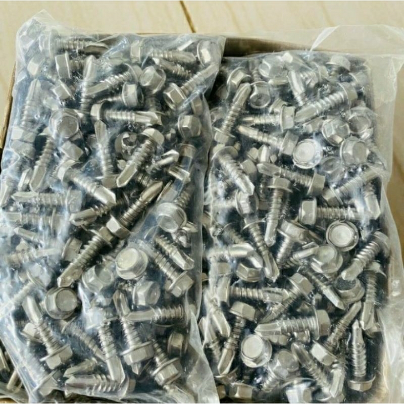Sekrup baja ringan Stainless 12x45 / roofing stainless 410