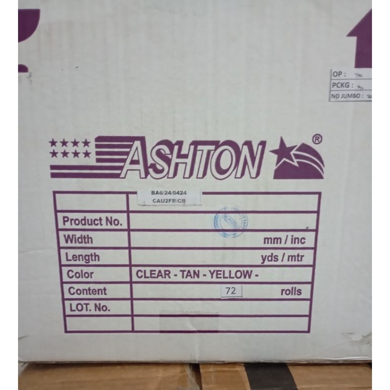 

lakban bening ashton