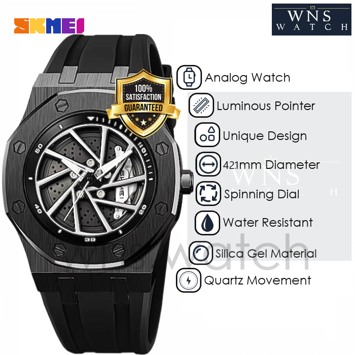 [LIMITED] Jam Tangan Analog Pria Original Sporty Unique Creative Luminous Wristwatch Model Kaliper C