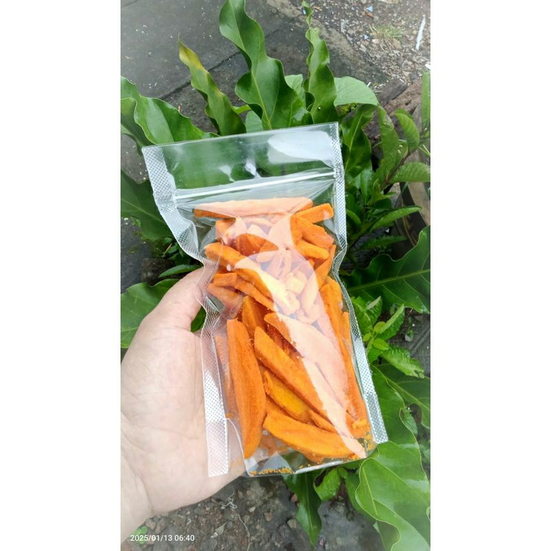 

Kripik ubi madu kemasan 100 gr standing pouch