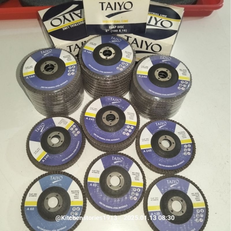 Taiyo Flap Disc Amplas susun / Flap Disc Amplas Susun Taiyo A60 A80 A100 A120 A180 A240