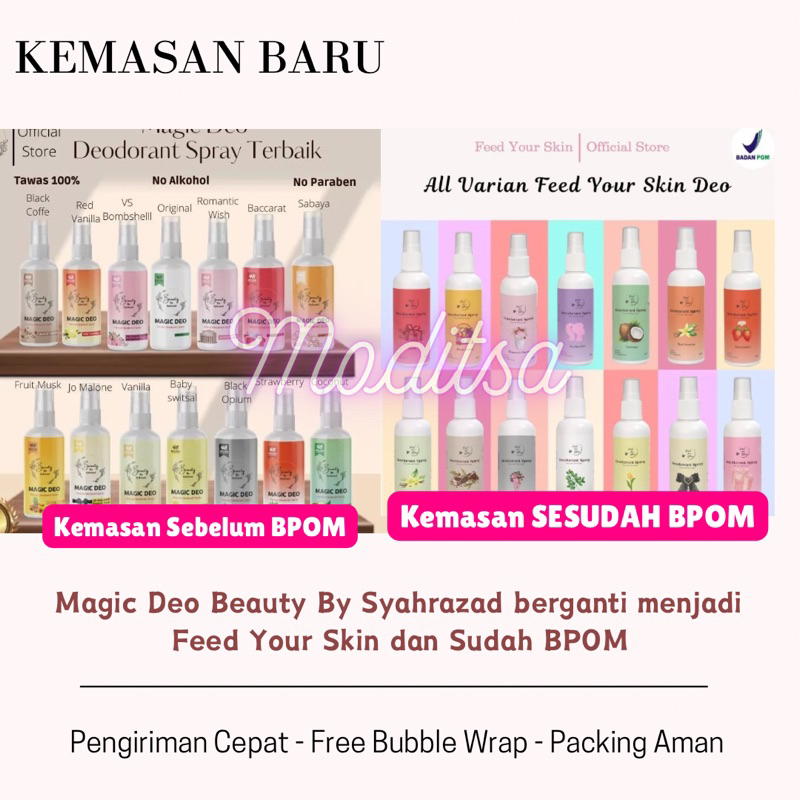 Natural Deodorant Tawas Penghilang Bau Badan Alami Magic Deo by Feed Your Skin