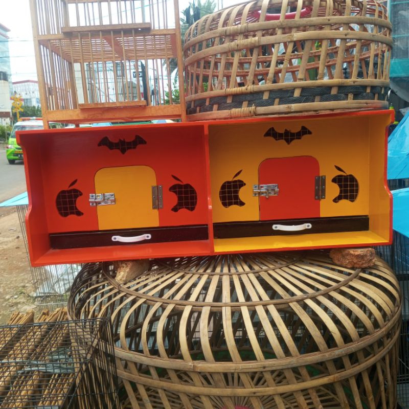 Kandang burung dara/merpati pintu 2 kesamping